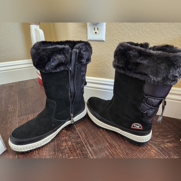 New IOB Pajar 1963 Black Boots, Fur - Picture 11 of 13